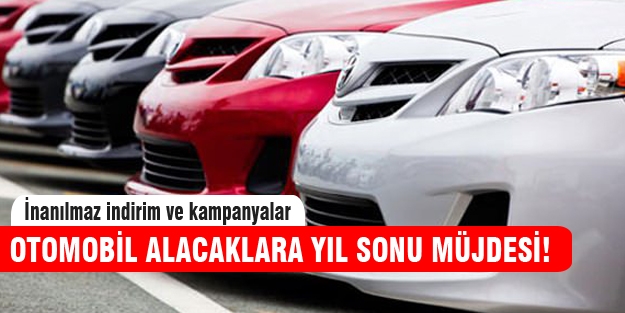 Otomobilde büyük yıl sonu indirimi!