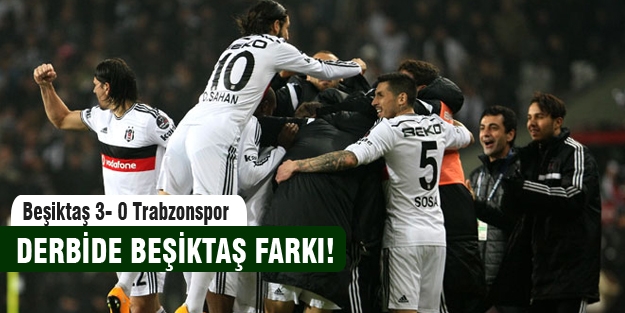 Beşiktaş Trabzonspor maçını rahat kazandı