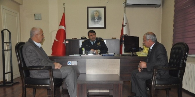 Kahta Tekstilciler Derneği İlçe Emniyet Müdürünü Ziyaret Etti