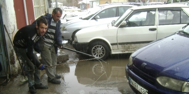 Doğanşehir Esnafı Balık Avlıyor