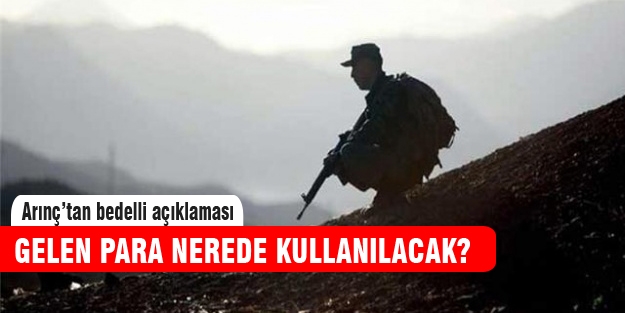 Bedelliden gelecek para nerede kullanılacak ?