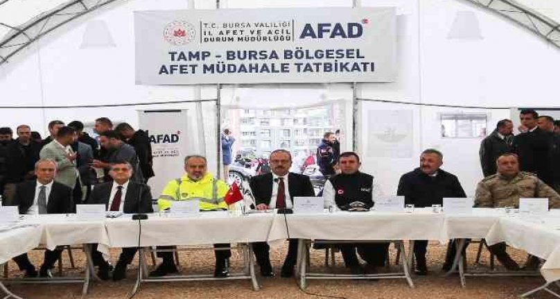 Bursa'da deprem tatbikatı