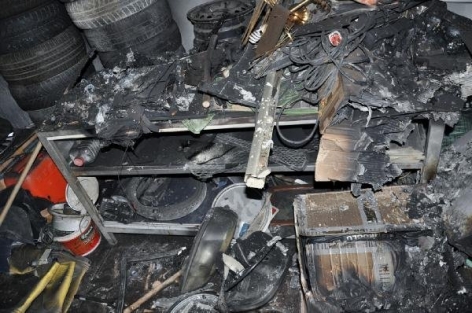 MHP İlçe Başkanı Kemal Çağlar'ın işyeri kundaklandı