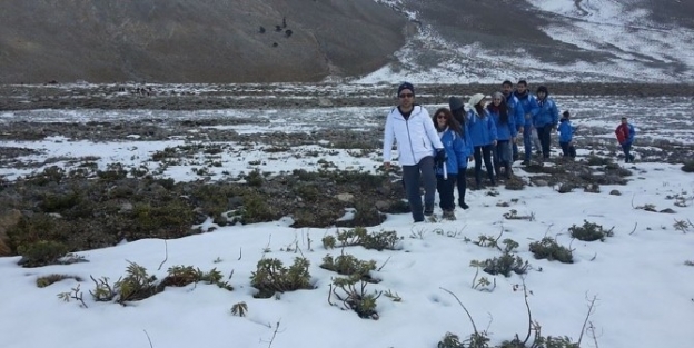 İzcilere Dağda -10 Derecede Eğitim