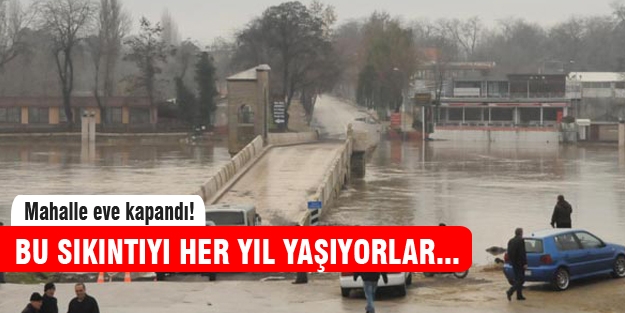 Mahalle sakinleri eve hapsoldu