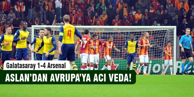 Galatasaray'dan Avrupa'ya acı veda