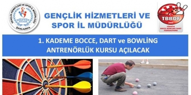 Bocce, Bowling Ve Dart 1. Kademe Antrenör Kursu Açılıyor