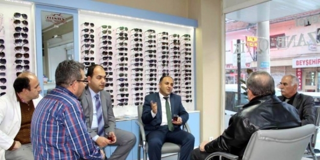 Başkan Özaltun Esnafların Sorunlarını Dinledi