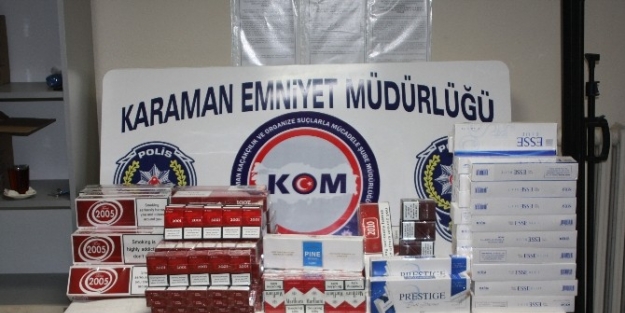 Karaman’da Gümrük Kaçağı Yedi Bin Paket Sigara Ele Geçirildi
