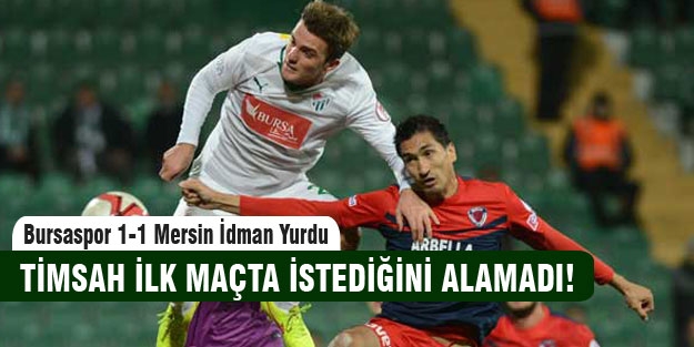 Bursaspor galibiyeti elinden kaçırdı