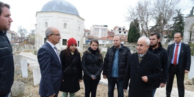 Edirne Valisi Şahin’in Tarihi Eserlerde İncelemeleri Sürüyor