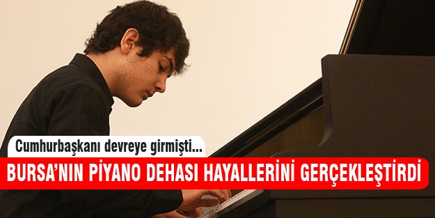 Bursa'nın piyano dehası Rusya'da sahne aldı