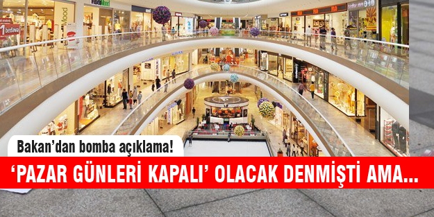 Bakan Canikli'den flaş AVM açıklaması!