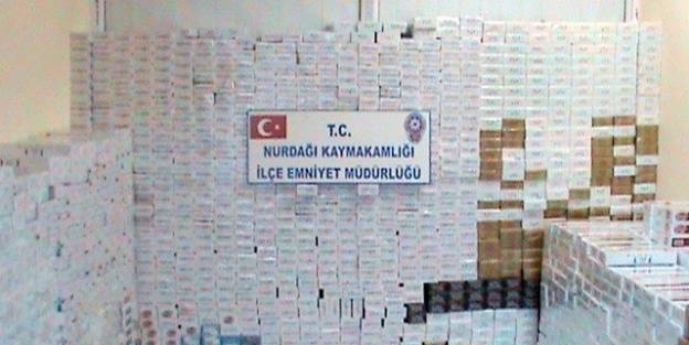 Gaziantep’te 23 Bin 620 Paket Kaçak Sigara Ele Geçirildi