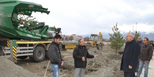 Erzincan Belediyesi 100 Ağacı Toprakla Buluşturdu