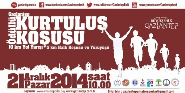Gaziantep’te Kurtuluş Koşusu Düzenlenecek