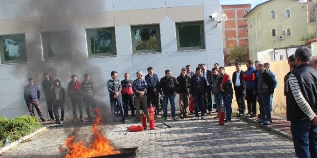 Tire Belediyesi Personeline Yangın Eğitimi Verildi