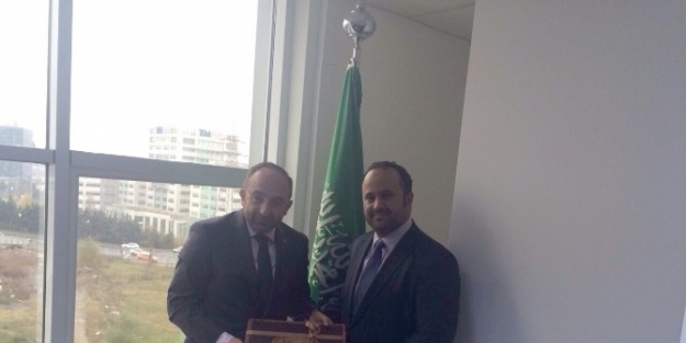 Başkan Üzülmez, Suudi Arabistan Ticaret Ateşesini Ziyaret Etti