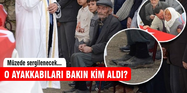 O ayakkabılar müzede sergilenecek