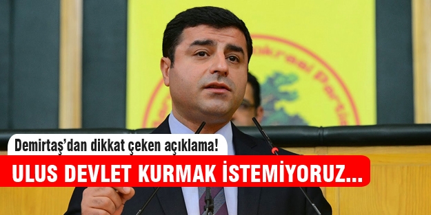 Demirtaş hedeflerini açıkladı!