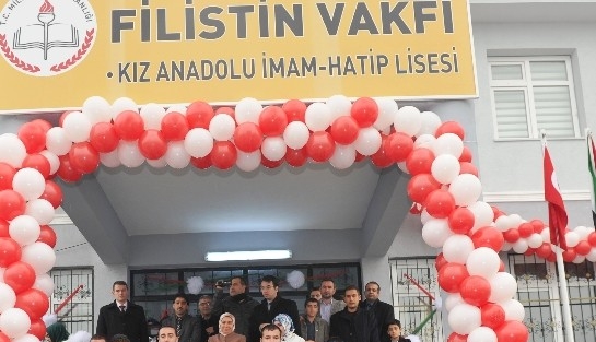 Filistin Vakfı Kız Anadolu İmam Hatip Lisesi Törenle Açıldı