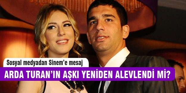Arda Turan'dan Sinem Kobal'a zeytin dalı
