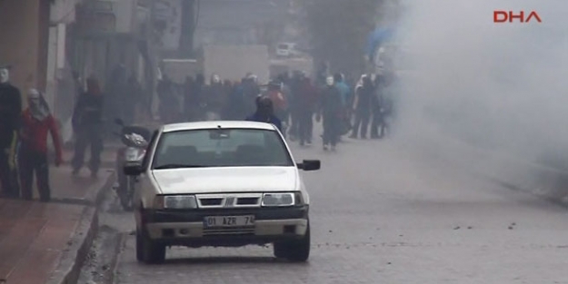 Göstericilere gazlı müdahale