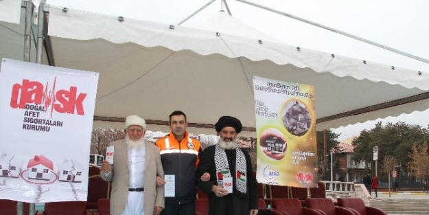 Erzurum Afad Dask Sigortasına Dikkat Çekmek Amacıyla Afiş Açtı