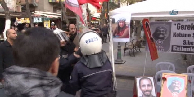 Ankara'da çadır arbedesi