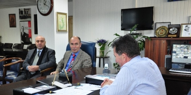 Ayvalık Kaymakamı Nazlı’dan Başkan Saka’ya Ziyaret