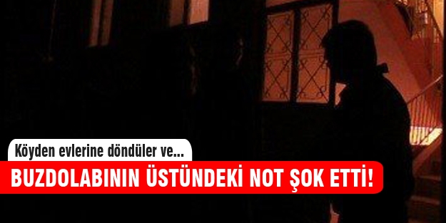 Buzdolabına yapıştırılmış not şok etti