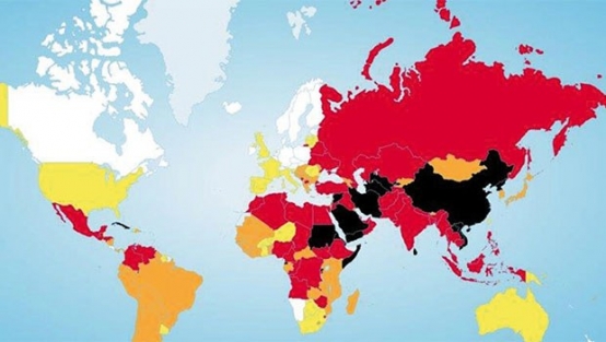 Türkiye basın özgürlüğünde hali kıpkırmızı