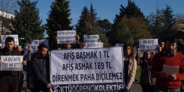 Ktü’de Öğrencilerin Afiş Tepkisi