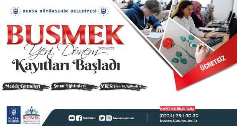 BUSMEK'te yeni dönem kayıtları başladı