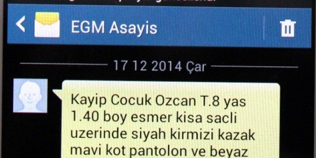 Kayıp Çocuklar İçin Sms Uygulaması Başladı