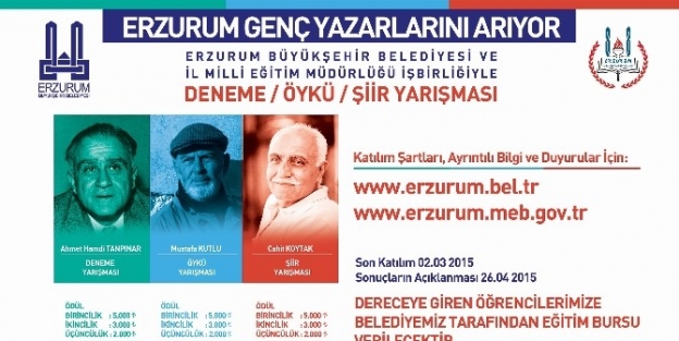 Büyükşehir, Erzurum’un Genç Yazarlarını Keşfedecek