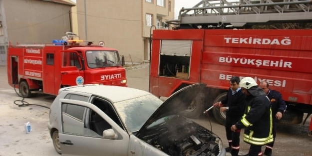 Lpg’li Araç Yandı