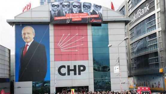 Polis, CHP'nin pankartını indirdi!