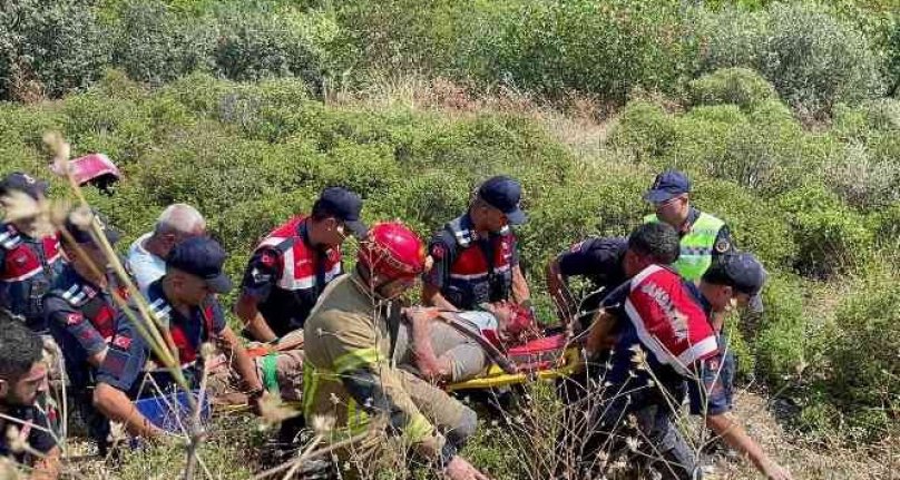 Bursa'da TIR 150 metre yükseklikteki şarampole yuvarlandı!