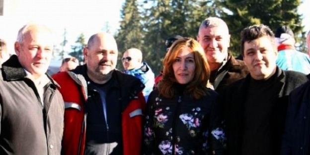 Komşudaki Kayak Merkezi Açılışına Katıldılar