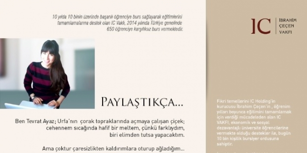 Ic Vakfı’ndan 2014’te 650 Öğrenciye Burs Desteği