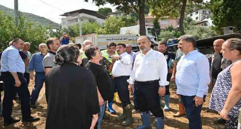 Bursa Mudanya'da sel sonrası hayat normale dönüyor