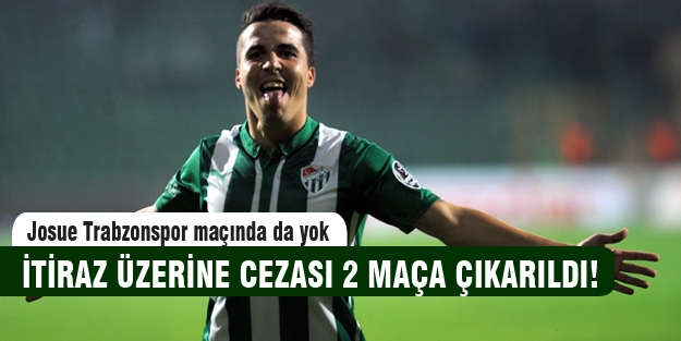 Bursaspor'a Josue'den kötü haber!