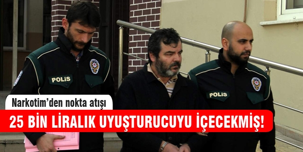 Evde 25 bin liralık esrar yakalandı!