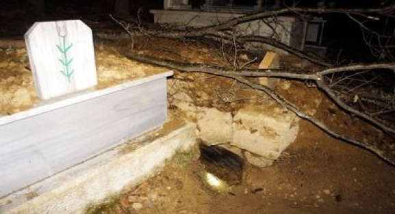 Mezarlıktaki cesetlere rahat vermiyor