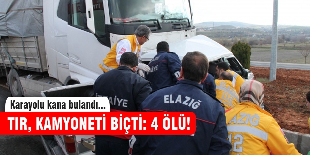 Elazığ'da feci kaza: 4 ölü