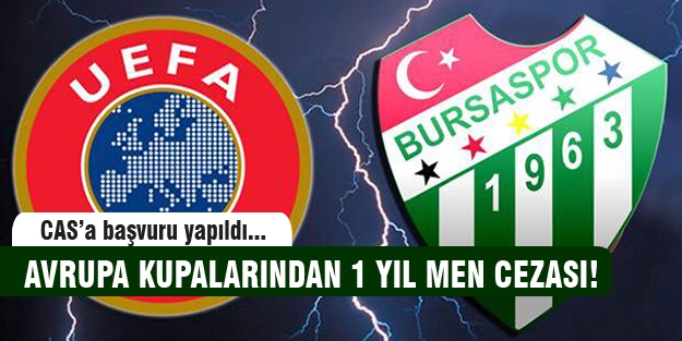 UEFA'dan Bursaspor'a şok ceza!