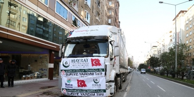 71. Yardım Tır’ı İlkadim’dan Yola Çikti