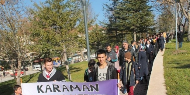 Karaman’da “sağlıklı Yaşam Yürüyüşü” Yapıldı