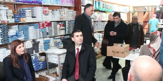 Çiğlik, İlçe Başkanıyla Esnafı Gezdi